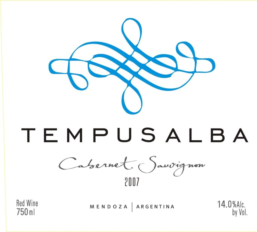 Tempus Alba Tempus Alba 'Tempus' Cabernet Sauvignon 2007 Front Label