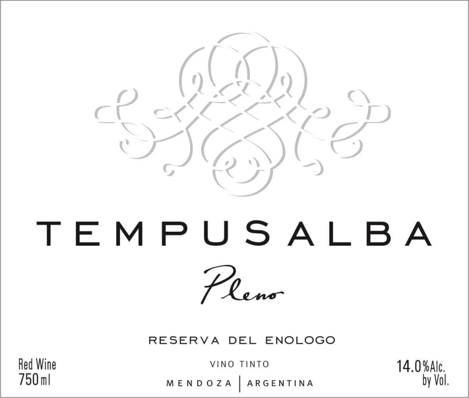 Tempus Alba Tempus Pleno Reserva del Enologo 2010 Front Label