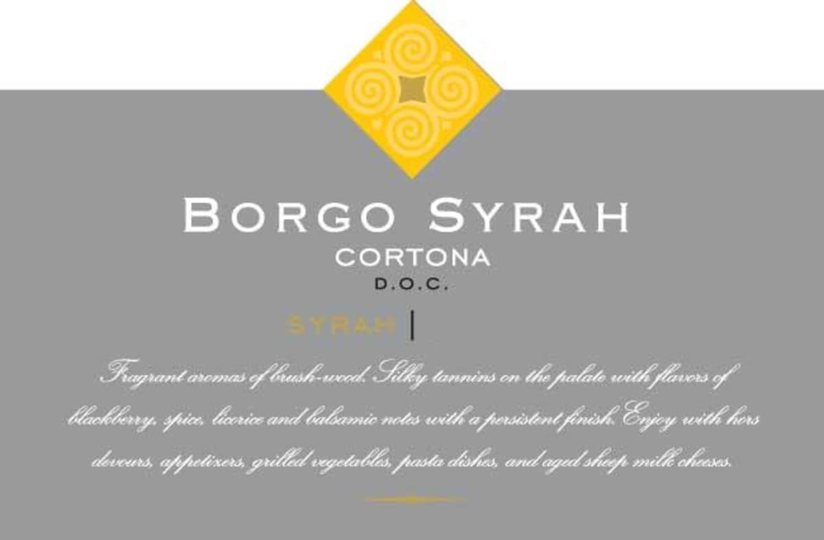 Tenimenti Luigi d'Alessandro Cortona Manzano Borgo Syrah 2011 Front Label