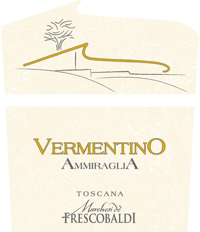 Frescobaldi Toscana Ammiraglia Vermentino 2014 Front Label