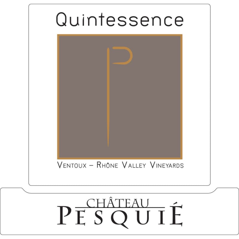 Chateau Pesquie Quintessence Blanc 2014 Front Label
