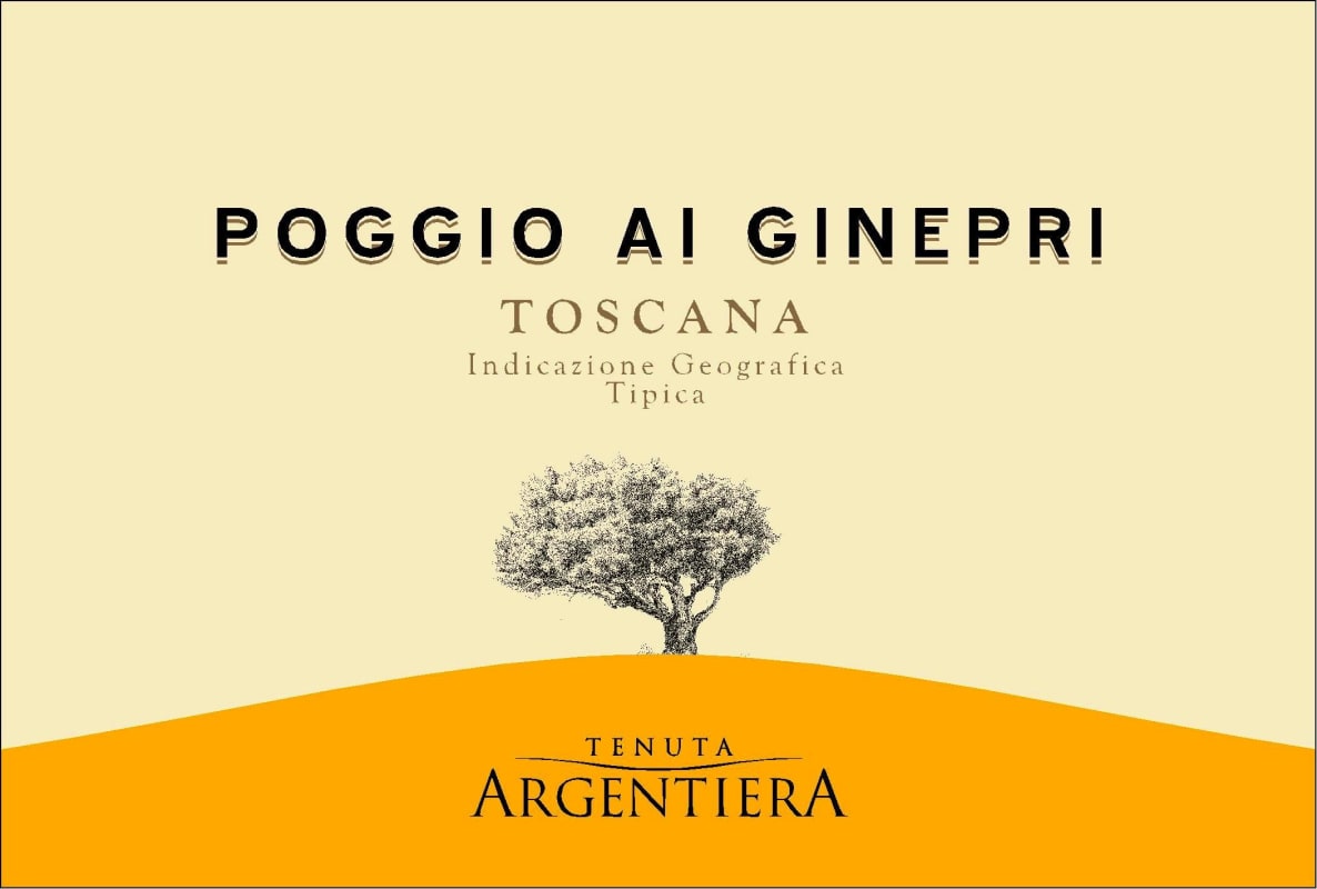 Argentiera Poggio ai Ginepri Toscana Bianco 2014 Front Label
