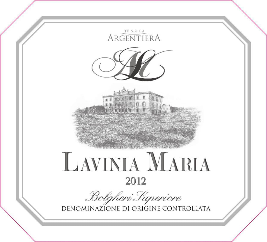 Argentiera Lavinia Maria Bolgheri Superiore Cabernet Franc 2012 Front Label