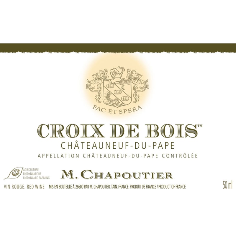 M. Chapoutier Chateauneuf-du-Pape Croix de Bois 2013 Front Label