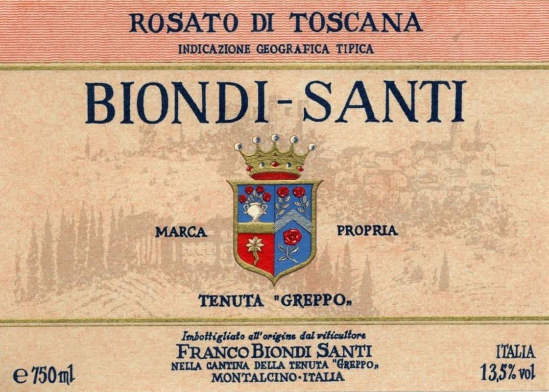 Biondi-Santi Tenuta Greppo Rosato di Toscana 2010 Front Label