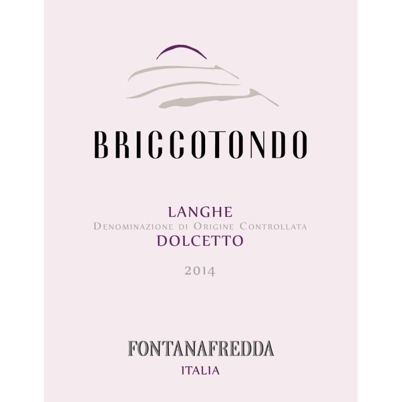 Fontanafredda Briccotondo Dolcetto 2014 Front Label