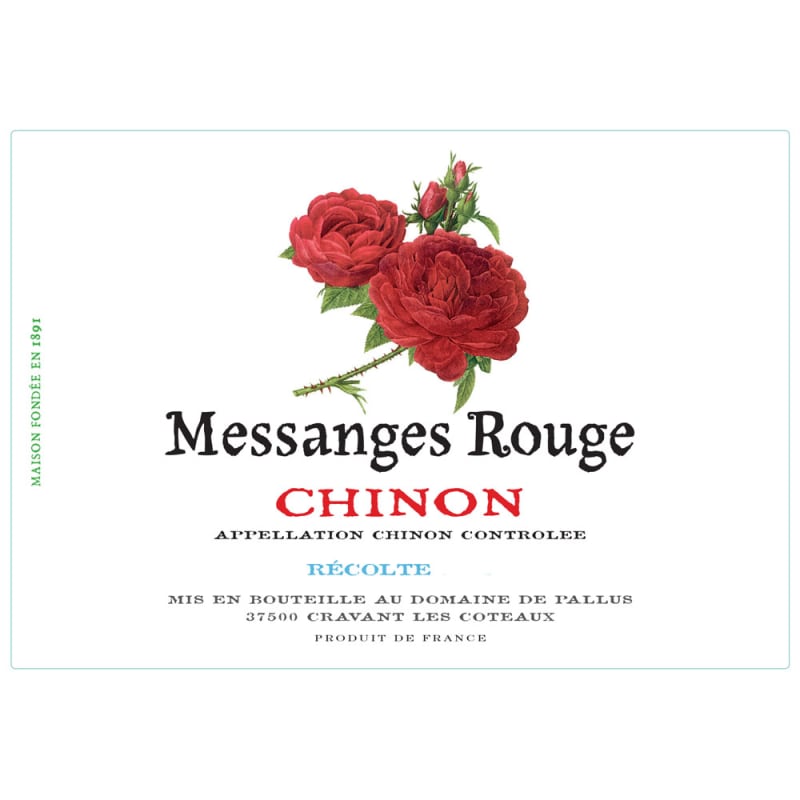 Domaine de Pallus Chinon Messanges Rouge 2015 Front Label