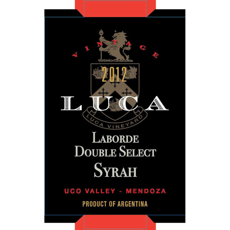 Luca Laborde Double Select Syrah 2012 Front Label
