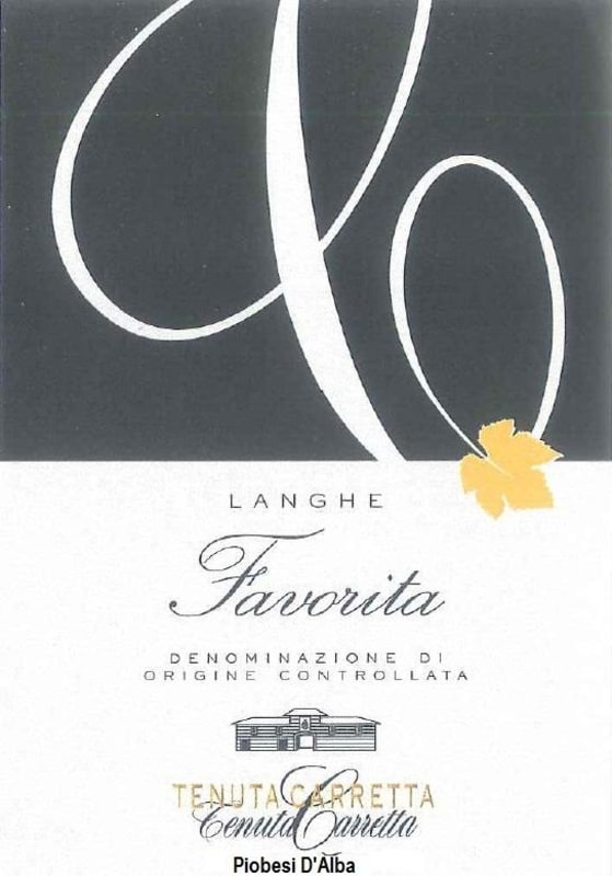 Tenuta Carretta Favorita Langhe Bianco 2011 Front Label