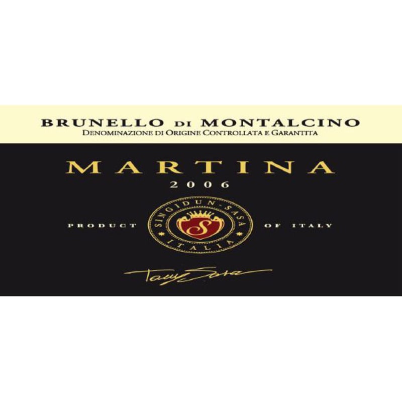 Martina Brunello di Montalcino 2006 Front Label