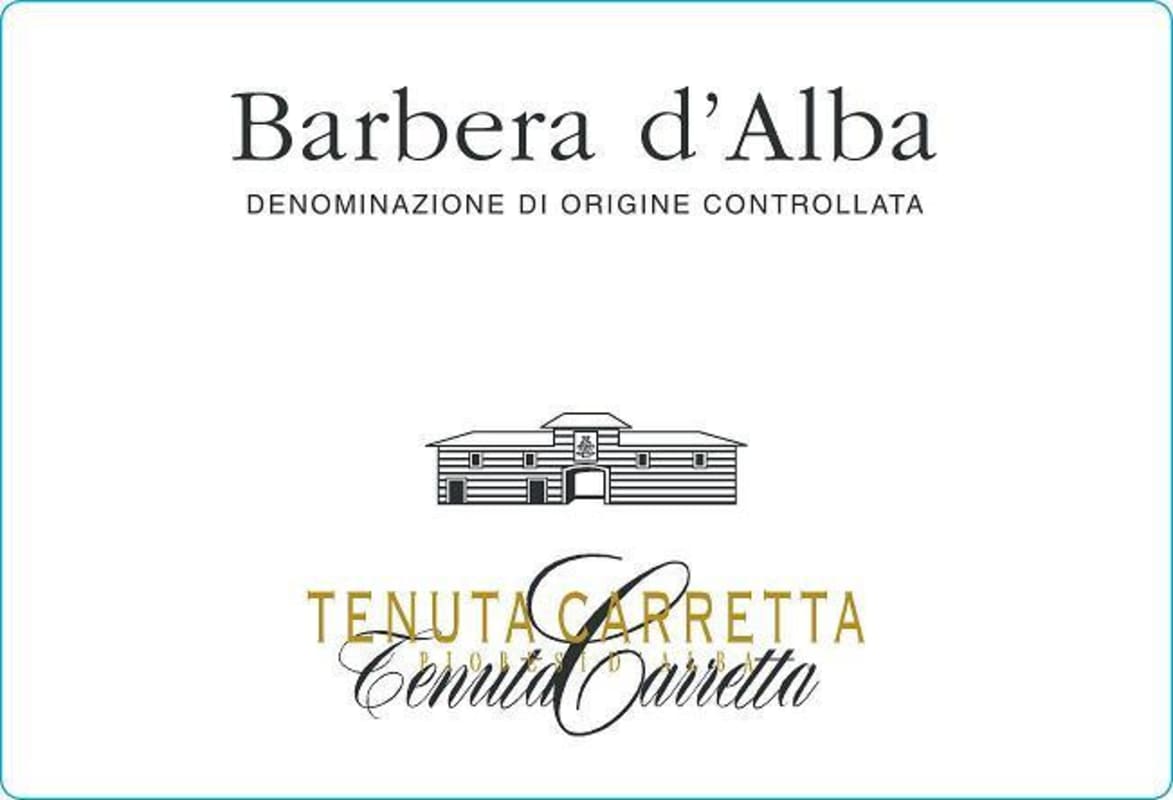 Tenuta Carretta Barbera d'Alba 2012 Front Label