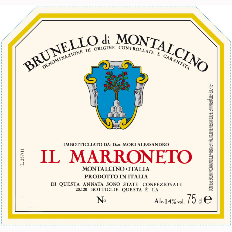 Il Marroneto Brunello di Montalcino 2011 Front Label