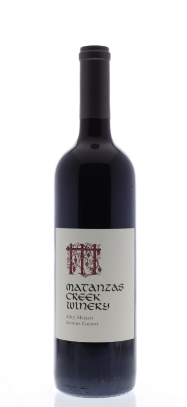 Matanzas Creek Sonoma County Merlot 2013 Front Bottle Shot