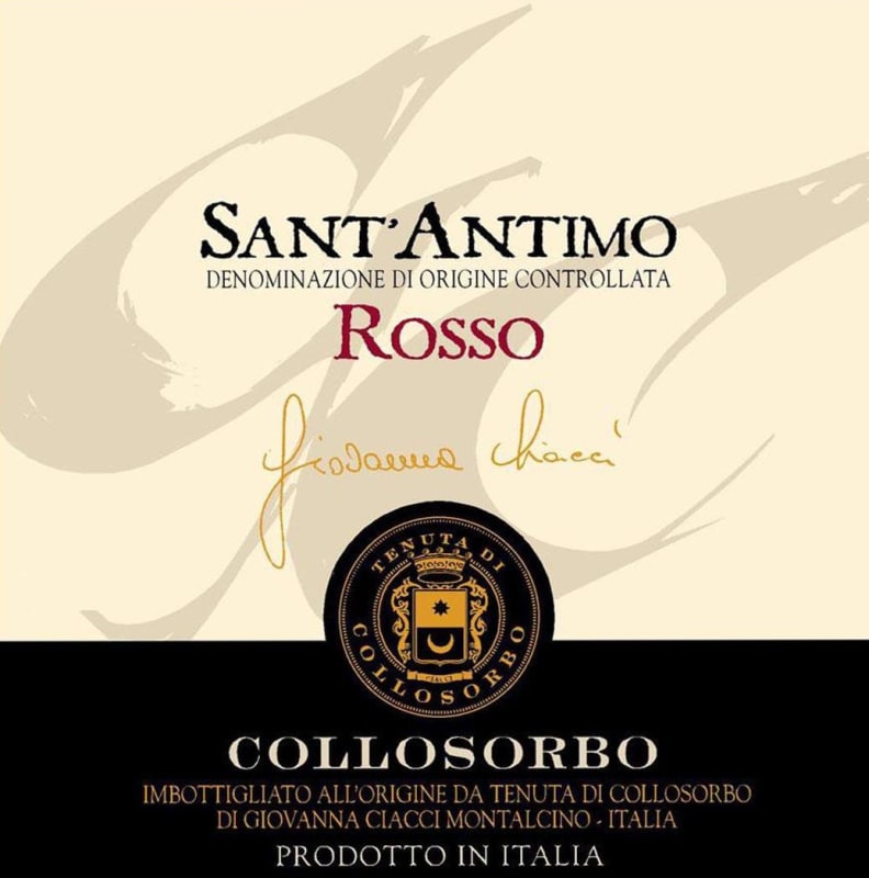 Collosorbo Sant' Antimo Rosso 2005 Front Label