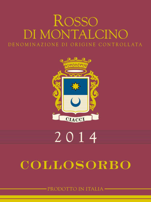 Collosorbo Rosso di Montalcino 2014 Front Label