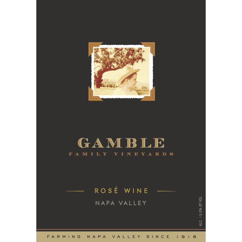 Gamble Estates Rose 2015 Front Label