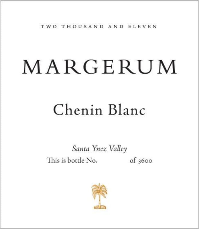 Margerum Chenin Blanc 2011 Front Label
