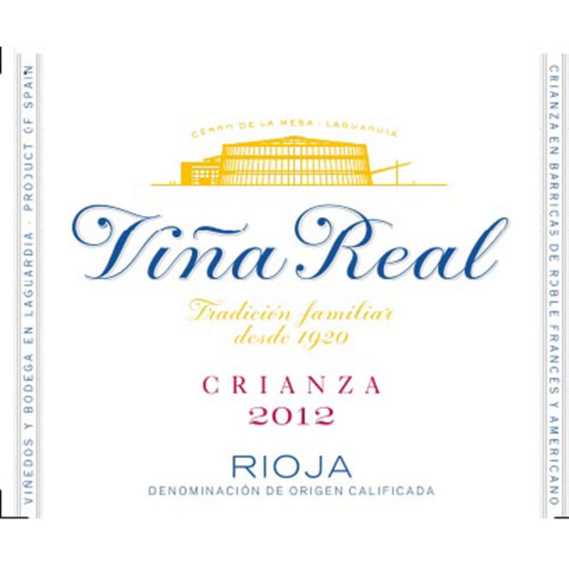 Vina Real Crianza 2012 Front Label
