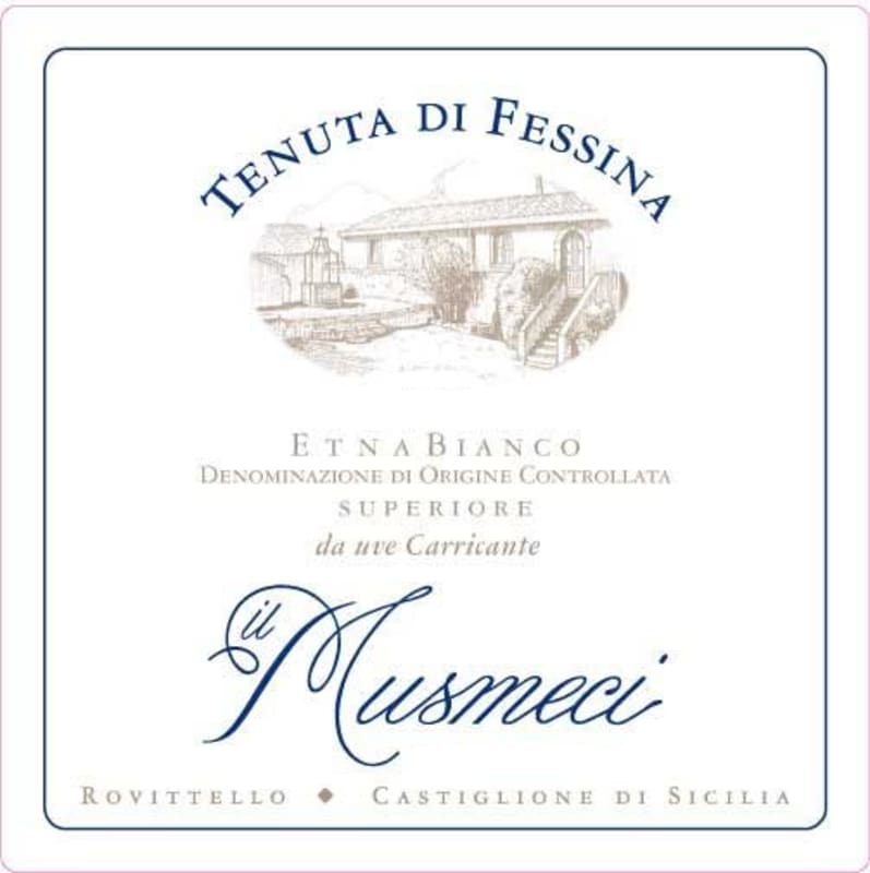 Fessina Musmeci Superiore Etna Bianco 2013 Front Label