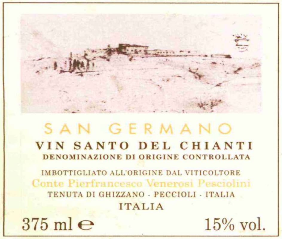 Tenuta di Ghizzano Vin Santo del Chianti San Germano 2006 Front Label