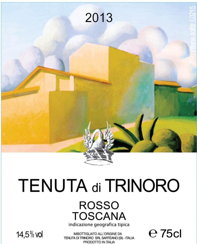Tenuta di Trinoro Toscana Rosso 2013 Front Label