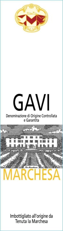 Tenuta la Marchesa Etichetta Bianca White Label Gavi 2014 Front Label