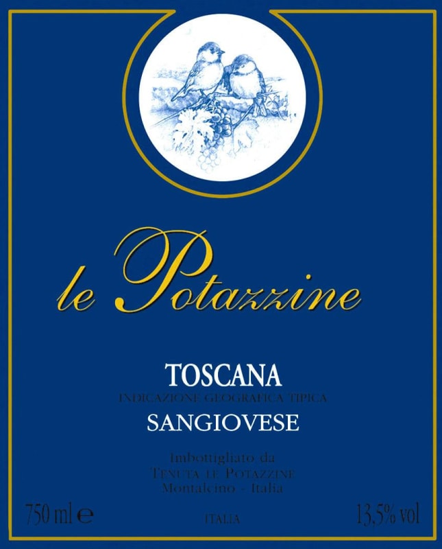 Le Potazzine Toscana Gorelli Sangiovese 2013 Front Label