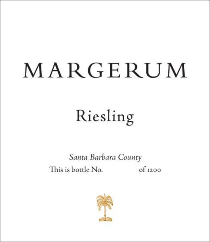 Margerum Riesling 2011 Front Label