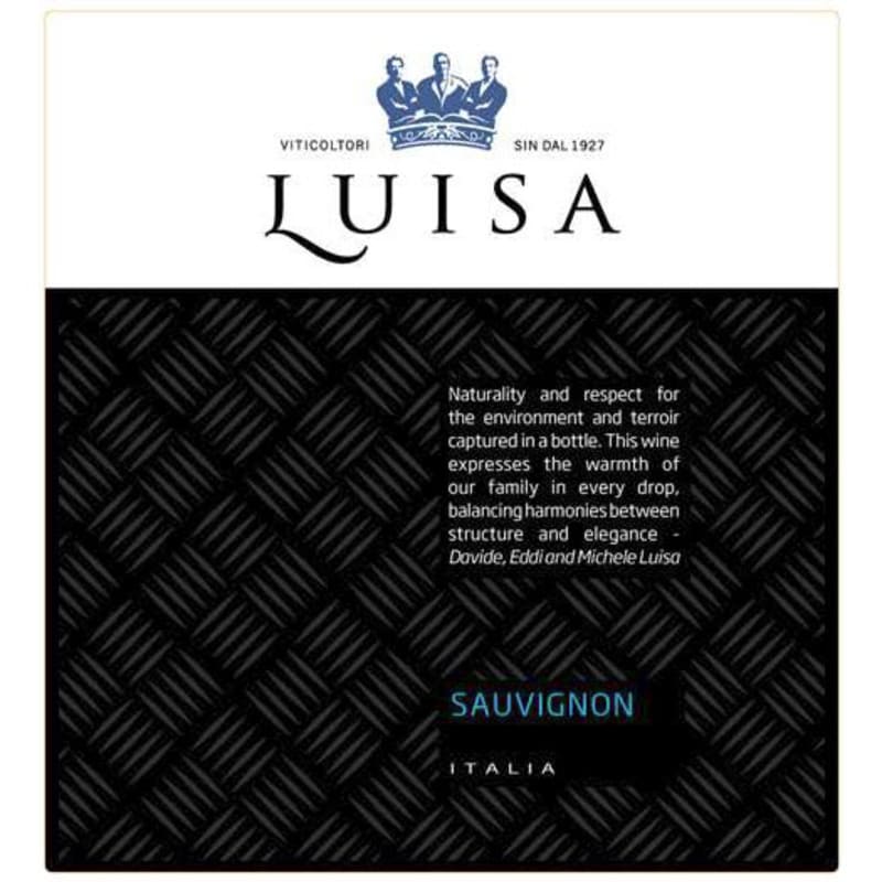 Tenuta Luisa Sauvignon Blanc 2015 Front Label