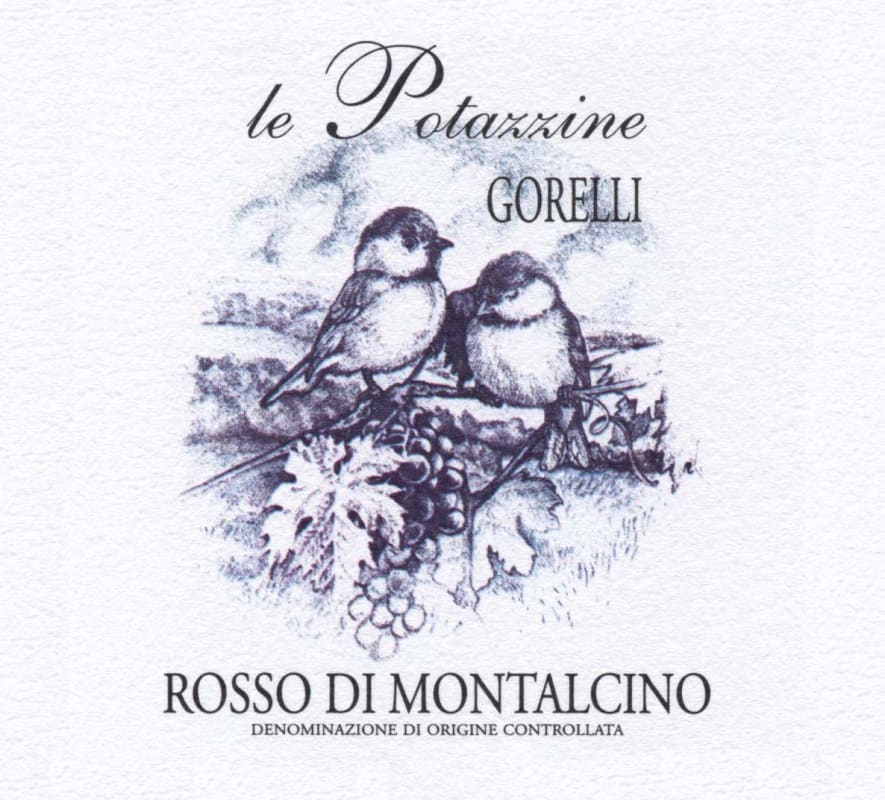 Le Potazzine Rosso di Montalcino Gorelli 2014 Front Label