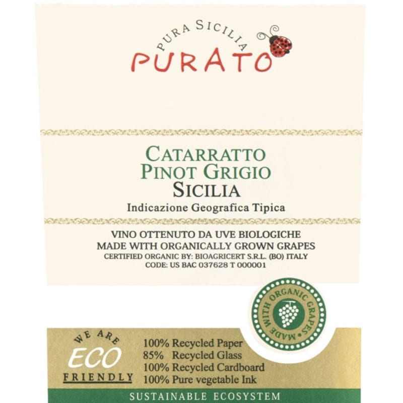 Feudo di Santa Tresa Purato Pinot Grigio 2015 Front Label