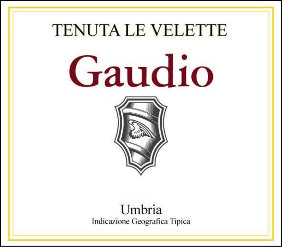 Le Velette Umbria Gaudio Rosso 2010 Front Label