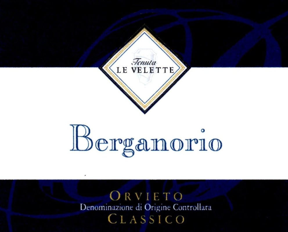 Le Velette Orvieto Classico Secco Berganorio 2012 Front Label