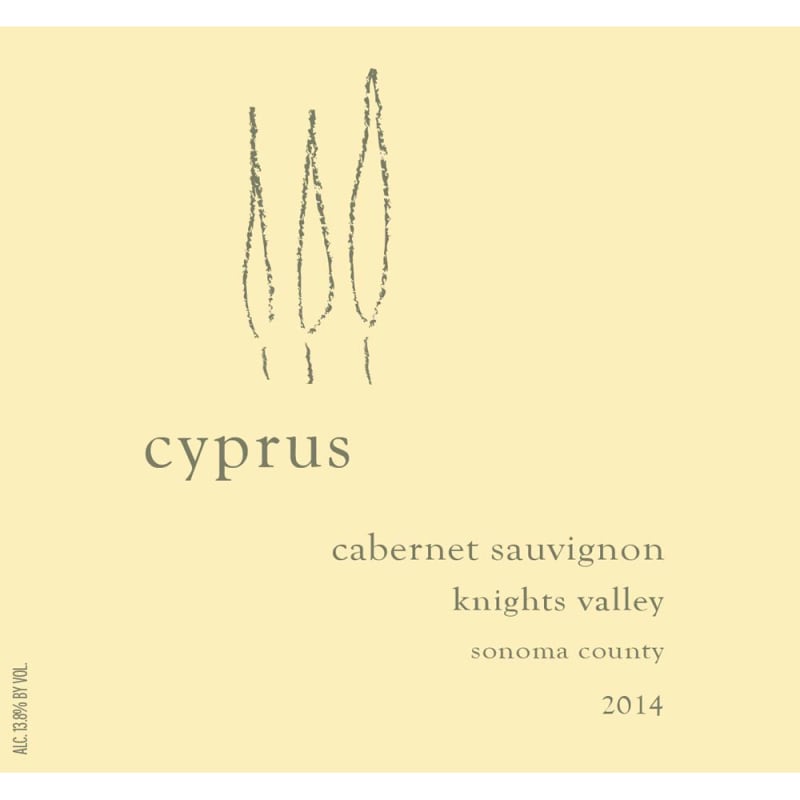 Cypress Cabernet Sauvignon 2014 Front Label