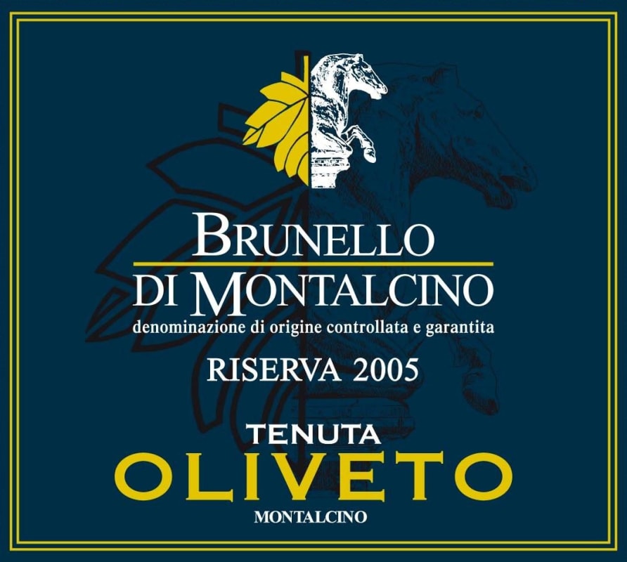 Tenuta Oliveto Brunello di Montalcino Riserva 2005 Front Label