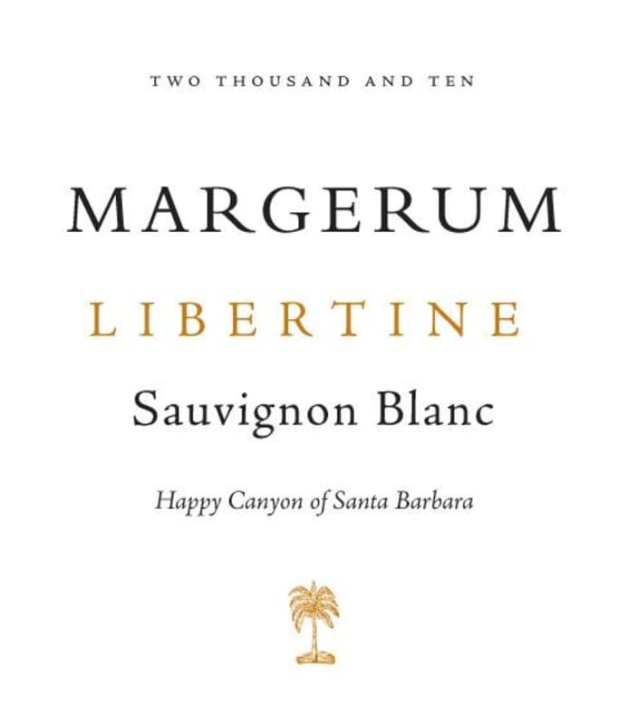 Margerum Libertine Sauvignon Blanc 2014 Front Label