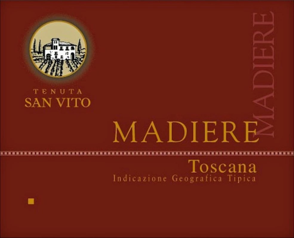 San Vito Madiere Toscana 2010 Front Label