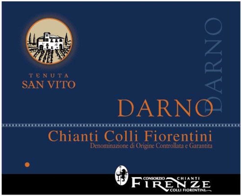 San Vito Darno Chianti Colli Fiorentini 2012 Front Label
