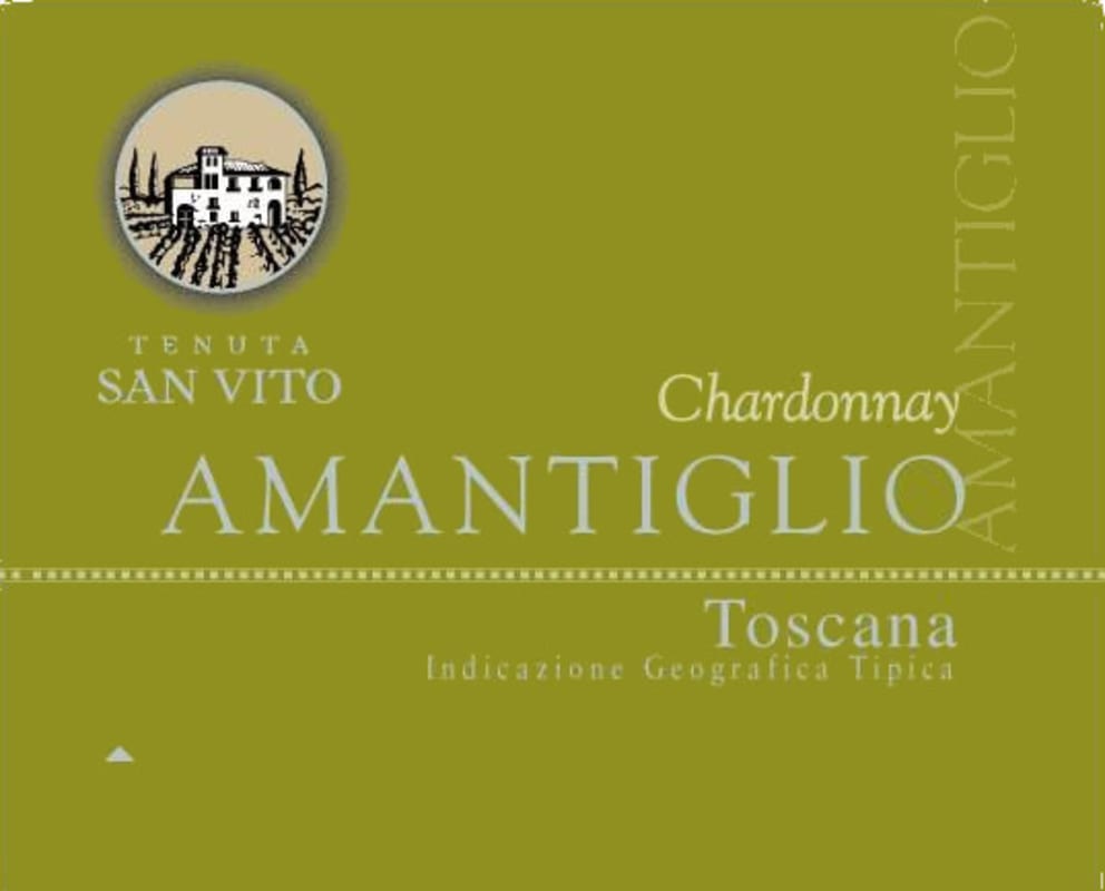 San Vito Amantiglio Toscana Chardonnay 2015 Front Label