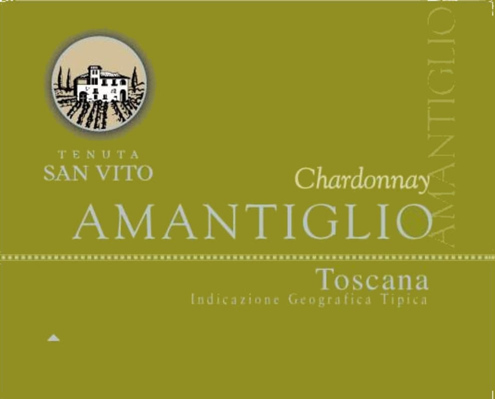 San Vito Amantiglio Toscana Chardonnay 2013 Front Label