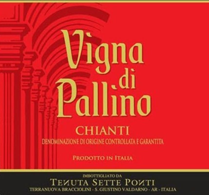 Tenuta Sette Ponti Vigna di Pallino Chianti 2010 Front Label