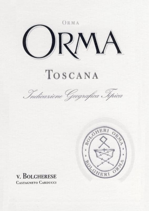 Tenuta Sette Ponti Orma 2010 Front Label