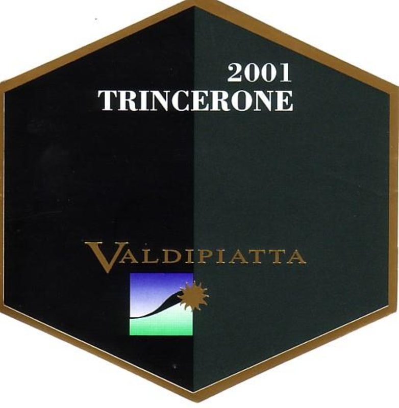 Valdipiatta Trincerone 2001 Front Label