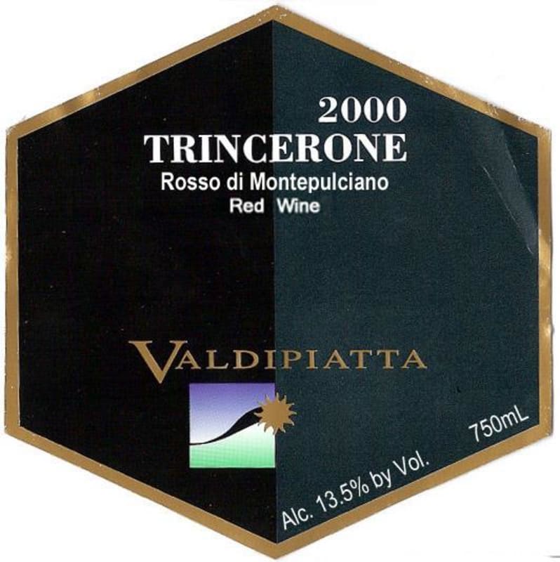 Valdipiatta Trincerone 2000 Front Label