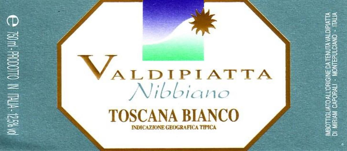 Valdipiatta Toscana Nibbiano 2009 Front Label