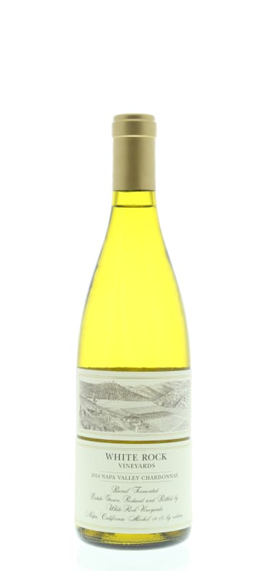 White Rock Vineyards Chardonnay 2014 Front Bottle Shot