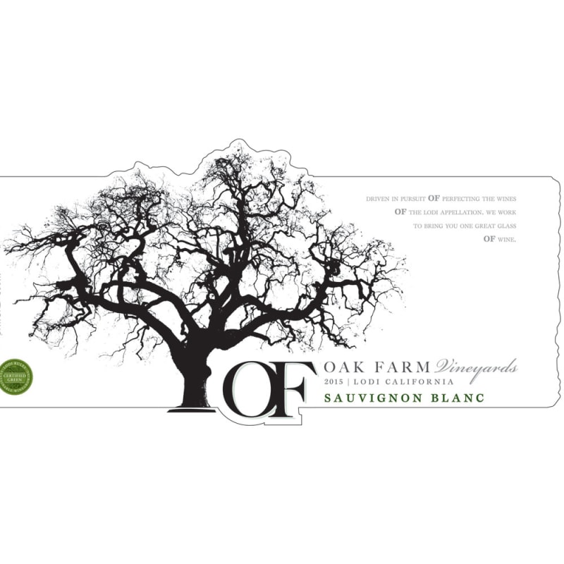 Oak Farm Sauvignon Blanc 2015 Front Label