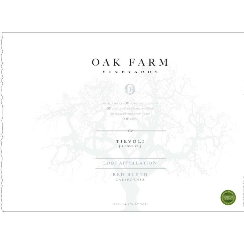 Oak Farm Tievoli Red Blend 2014 Front Label