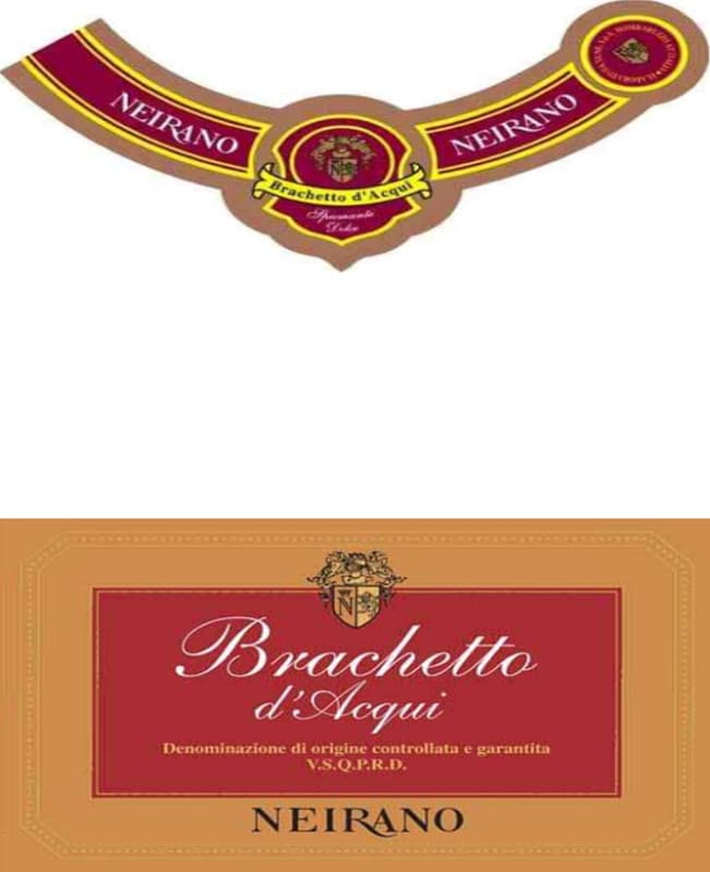 Neirano Brachetto d'Acqui Front Label
