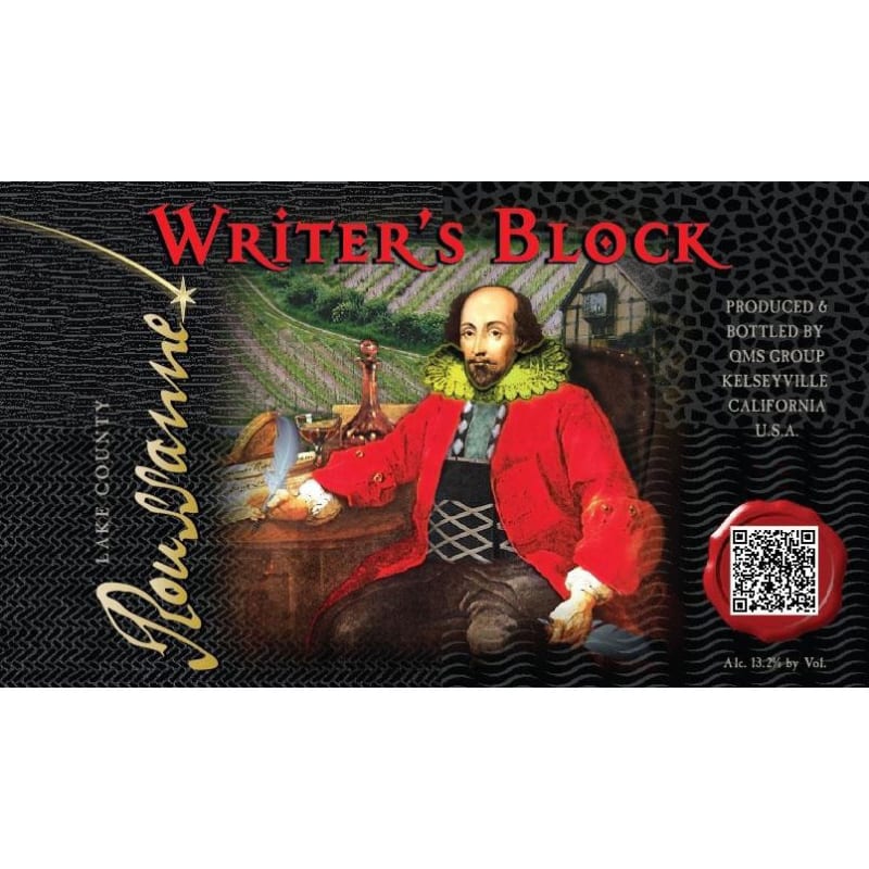 Steele Writer's Block Cabernet Franc 2013 Front Label